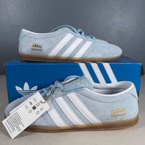 Adidas Gazelle Lo Pro W Clear Sky Blue Suede Gum Sole JR8893 Womens Size 7